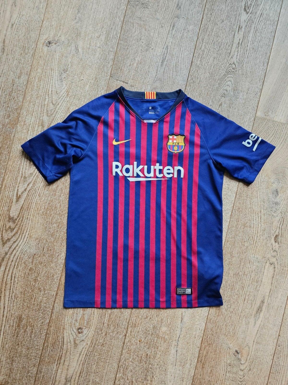 Sportshirt FC Barcelona (Nike) kids xl (mt 164), Jongen of Meisje, Sport- of Zwemkleding, Ophalen of Verzenden, Zo goed als nieuw