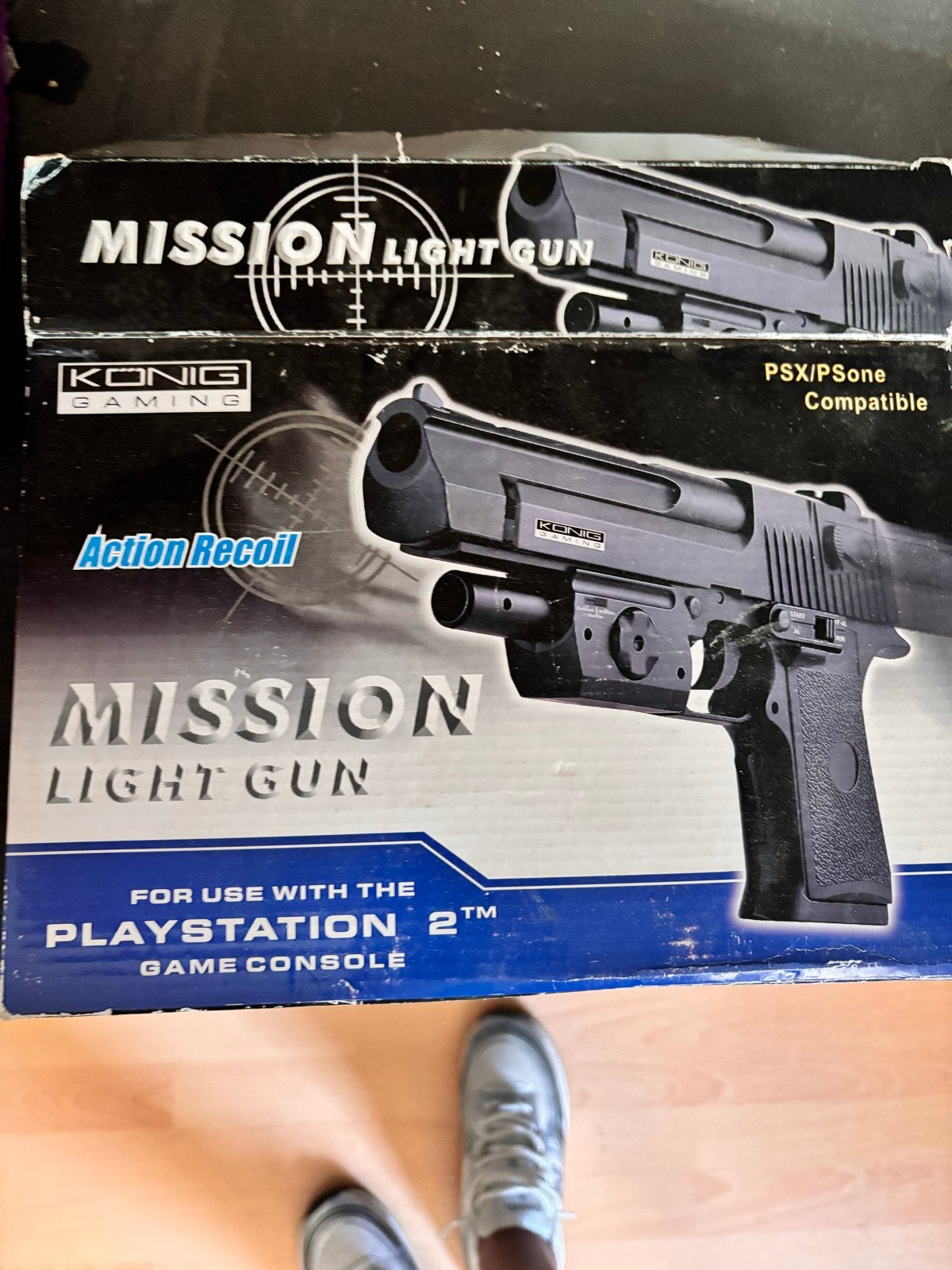 König Mission Light Gun voor PlayStation 2, Ophalen of Verzenden, Zo goed als nieuw, Zwart, Zonder controller