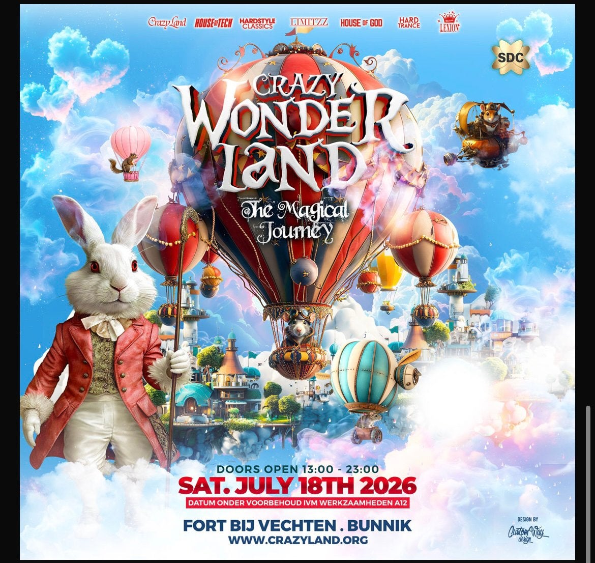 Crazyland tickets 18 juli, Twee personen