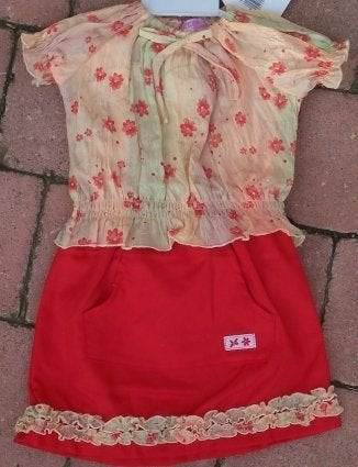 2-delige Dizzy Daisy set rood maat 68/74 NIEUW (3891), Kinderen en Baby's, Babykleding | Maat 68, Meisje, Nieuw, Ophalen of Verzenden