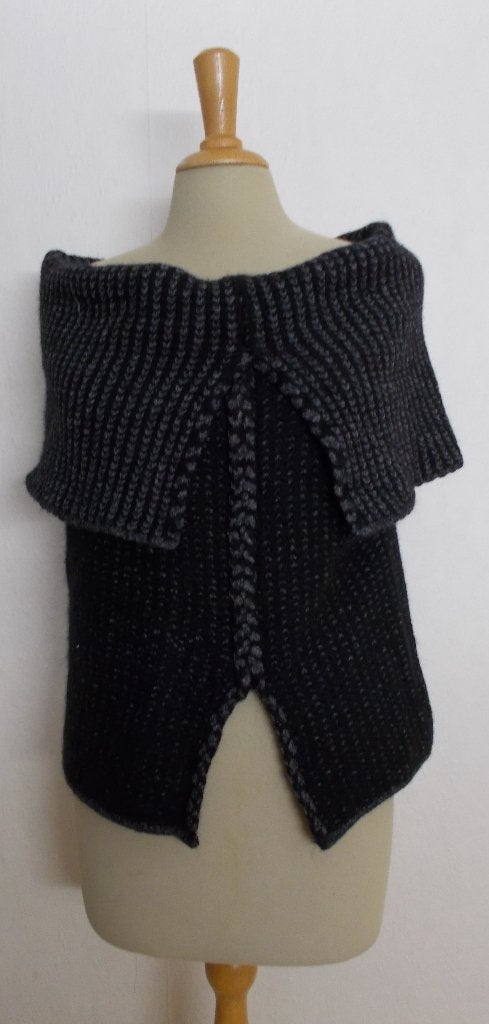 2 zijdig draagbare merino/alpaca mix trui v Sarah Pacini!M/L, Kleding | Dames, Verzenden, Zo goed als nieuw, Maat 38/40 (M), Grijs