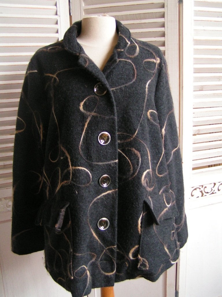 dames winterjas maat M UU 1138, Kleding | Dames, Jassen | Winter, Verzenden, Zo goed als nieuw, Zwart