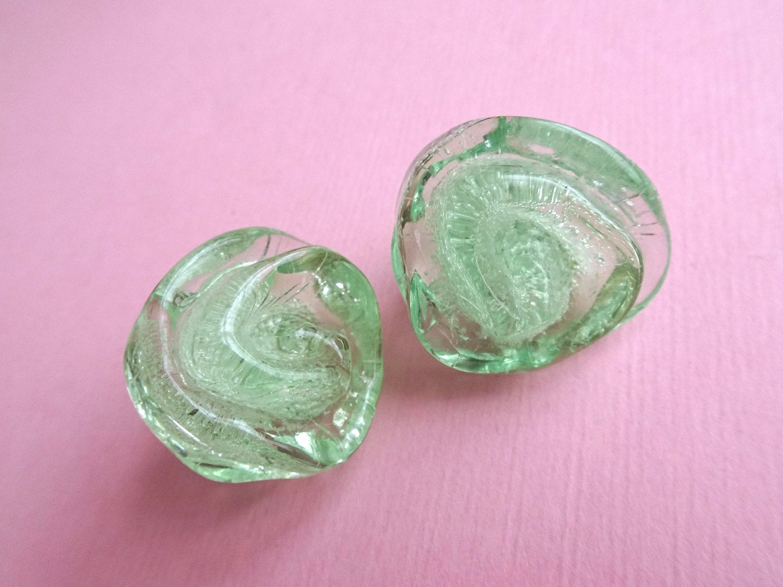 jwg Vintage 60s 80s funky design oorbellen clips groen mint, Sieraden, Tassen en Uiterlijk, Verzenden, Overige materialen, Oorbellen