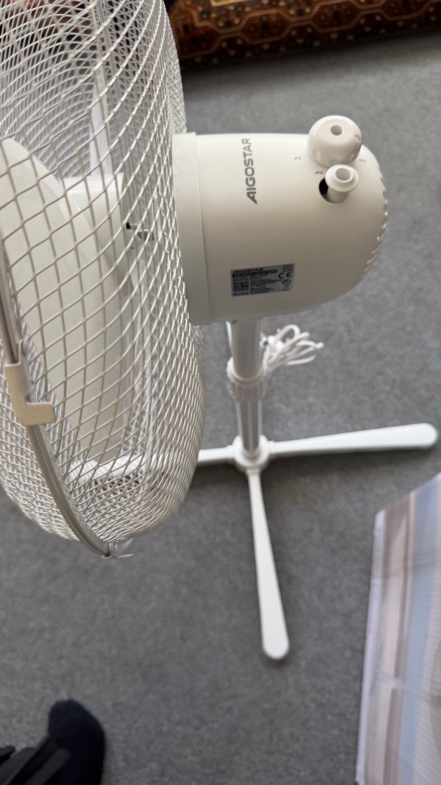 Aigostar Statiefventilator - Nieuw in doos, Ophalen of Verzenden, Nieuw, Statiefventilator