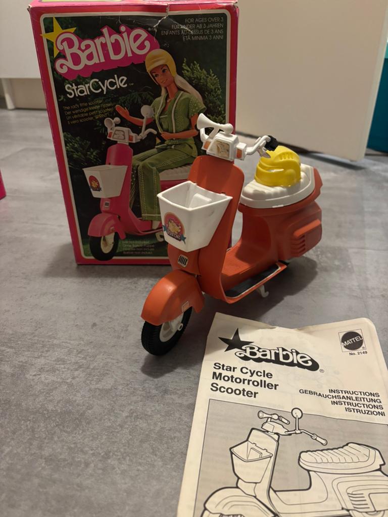 Vintage barbie scooter, Ophalen of Verzenden, Zo goed als nieuw