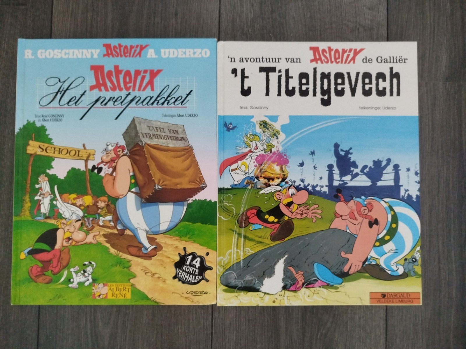 ASTERIX & OBELIX TITEL GEVECHT / PRETPAKKET NL HARDCOVER, Dargaud, Ophalen of Verzenden, Zo goed als nieuw, Meerdere stripboeken