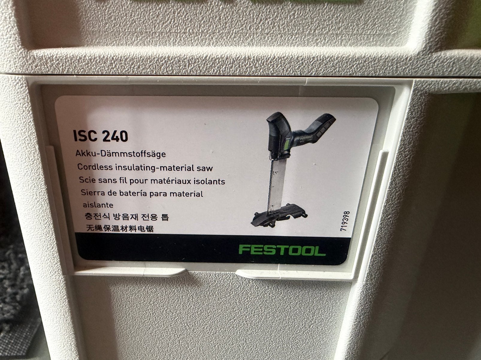 Festool Nieuw: ISC 240 basic en FS-WA-ISC, Ophalen of Verzenden, Nieuw