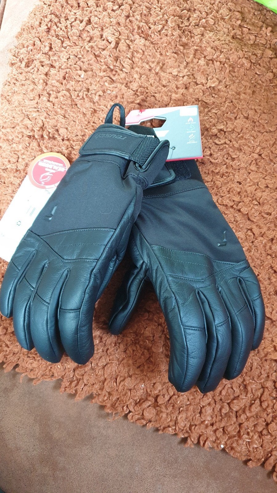 Reusch Snow Pro Down R-TEX Skihandschoenen - Zwart, Maat 9 L, Maat 52/54 (L), Overige typen, Nieuw, Ophalen of Verzenden