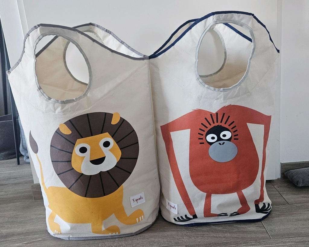 3 Sprouts wasmanden/ speelgoed opbergers (2x), Ophalen, Zo goed als nieuw