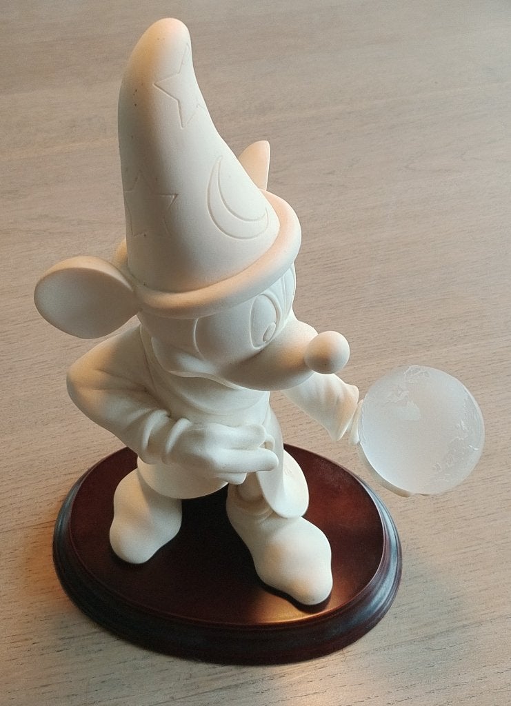 WITTE - MICKEY MOUSE (zeer zeldzaam), Ophalen of Verzenden, Mickey Mouse, Zo goed als nieuw, Beeldje of Figuurtje
