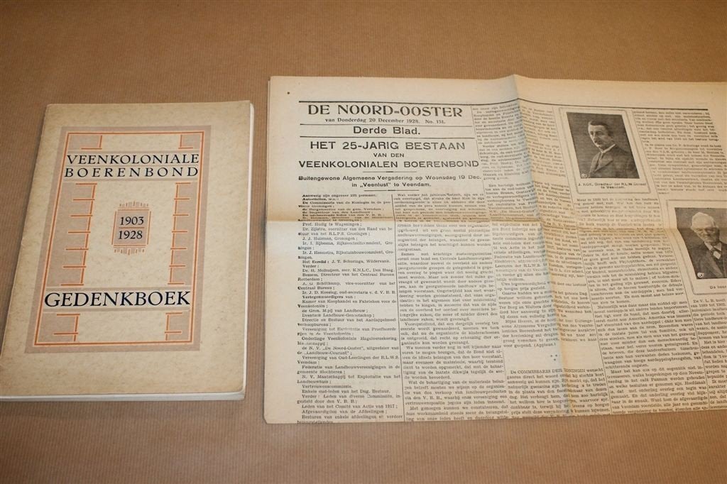 Veenkoloniale Boerenbond — Gedenkboek 1903-1928, Ophalen of Verzenden, Gelezen