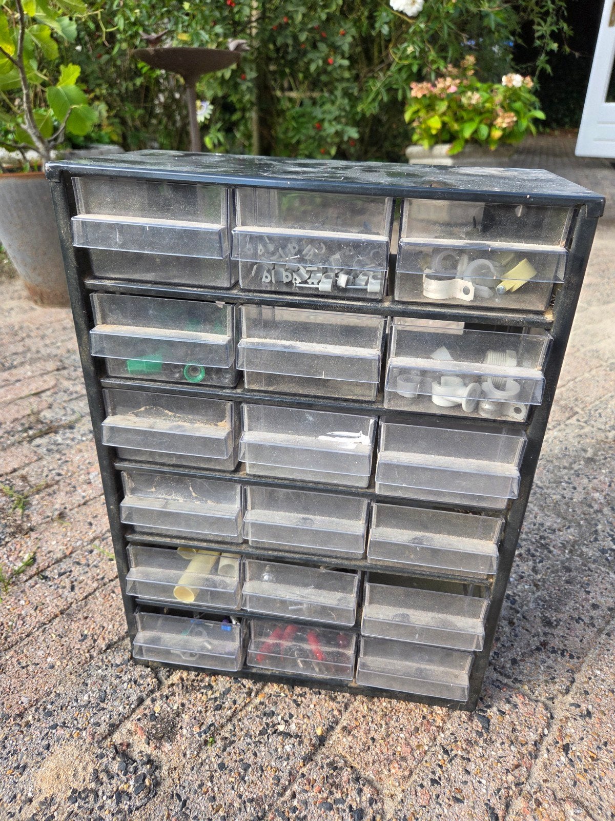 Opbergkastje met 18 laden voor kleine onderdelen, Ophalen, Gebruikt, Overige merken, Overige typen