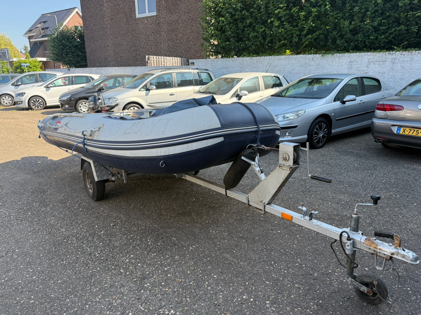 Zodiac, 4 pk mercury en trailer!, Aluminium, Gebruikt, 4 pk, Ophalen of Verzenden