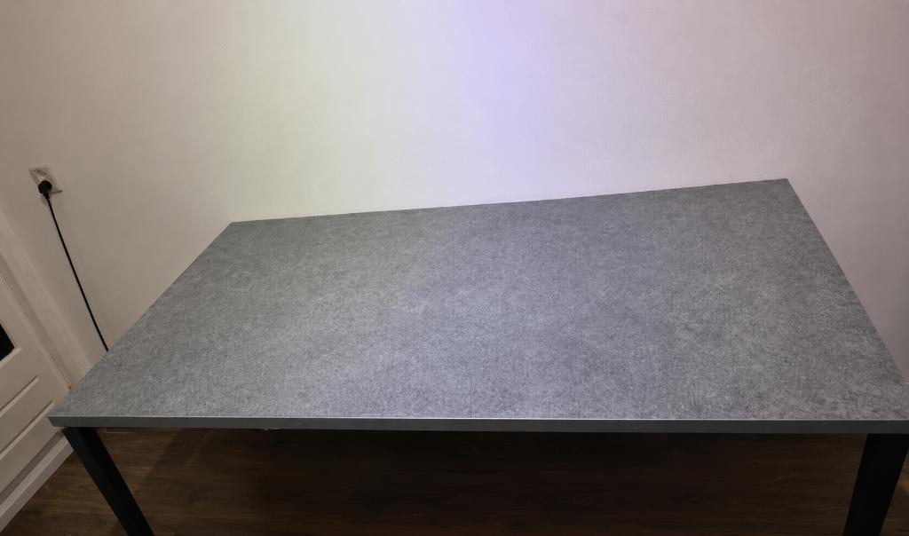 Nette robuuste eettafel grijs betonlook (4-6 pers), Ophalen, 200 cm of meer, 50 tot 100 cm, Zo goed als nieuw