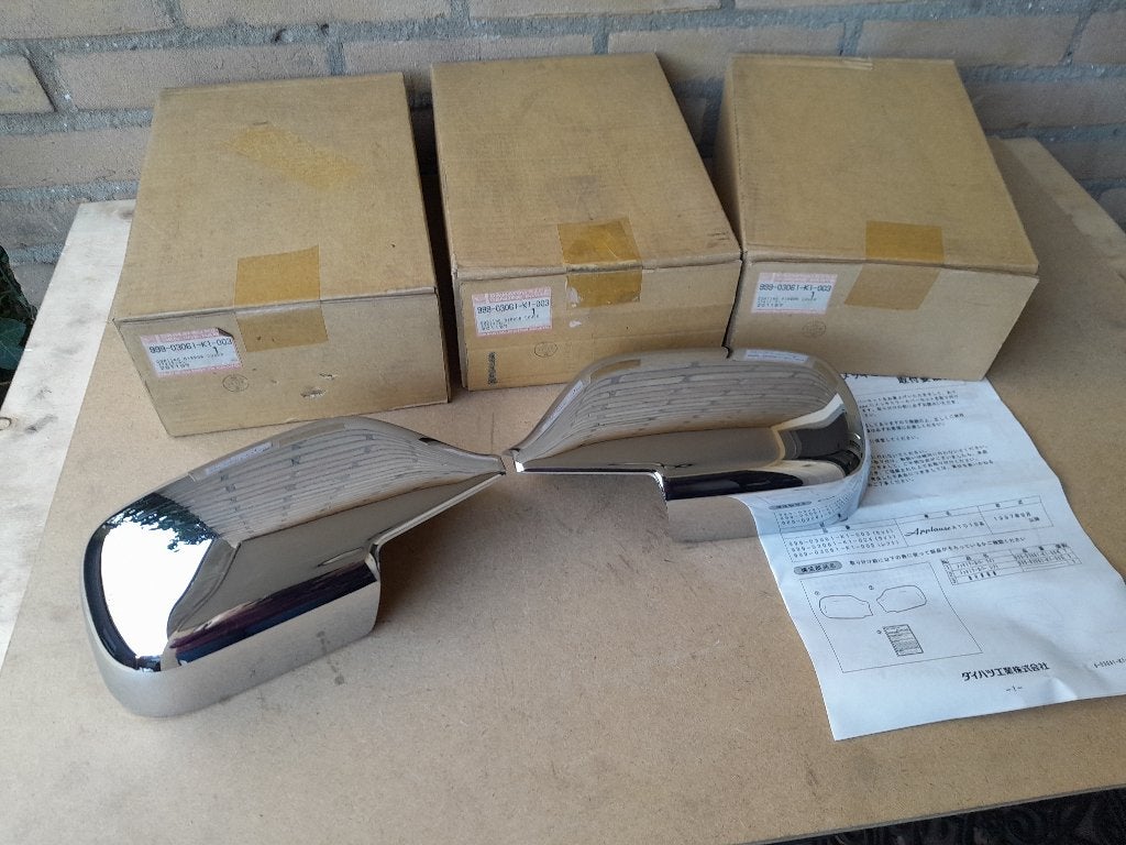 CHROME SPIEGELKAPPEN Links+Rechts - DAIHATSU APPLAUSE - A101, Verzenden