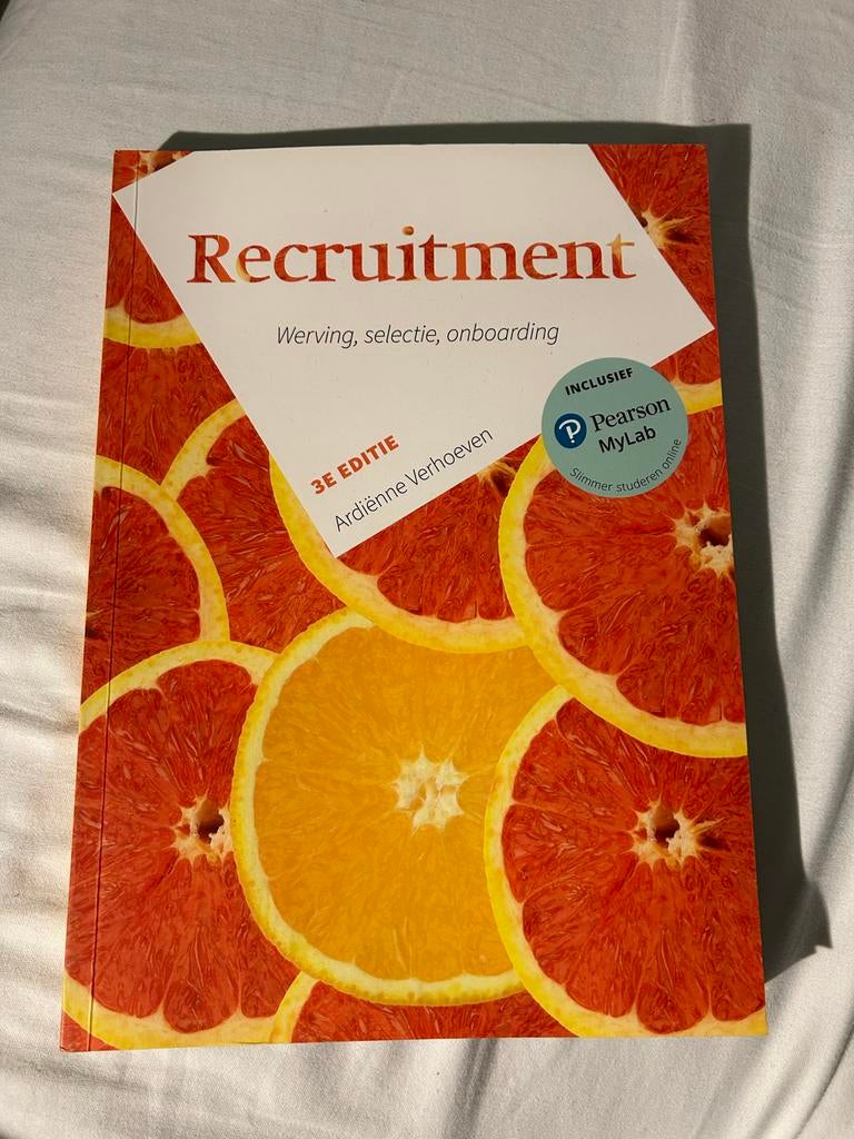 Recruitment - Ardiënne Verhoeven - 3e editie, Ophalen of Verzenden, Gamma, Gelezen, HBO