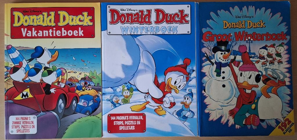 Donald Duck 3x winterboeken, Ophalen of Verzenden, Zo goed als nieuw, Donald Duck, Meerdere stripboeken