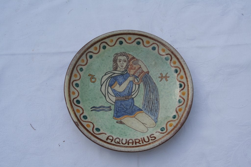 Keramiek:bord Aquarius, Ophalen