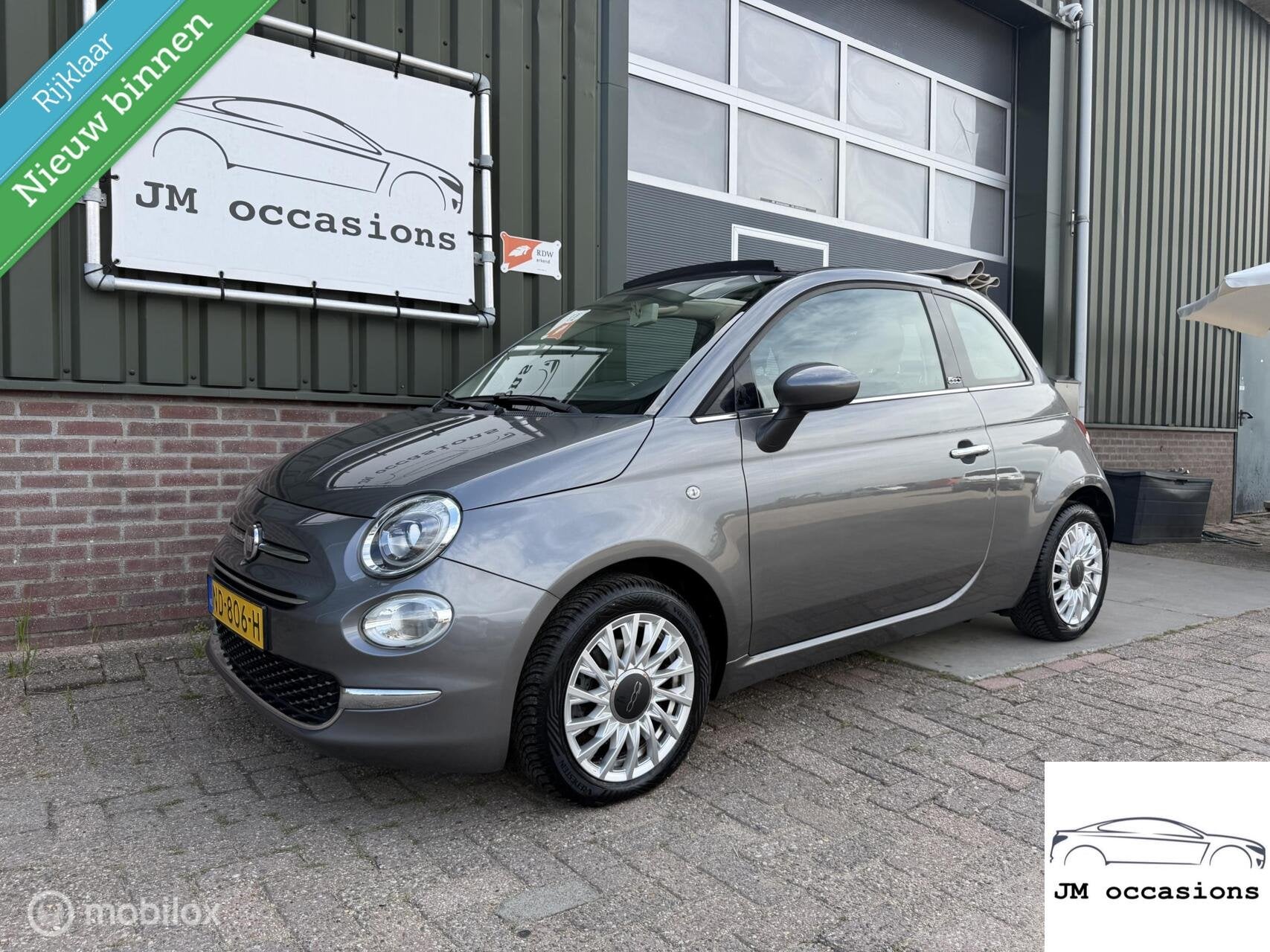 Fiat 500 0.9 TwinAir Turbo Lounge|Airco|Leder|Navi|Bluetooth, Lichtsensor, Gebruikt, Bedrijf, Handgeschakeld