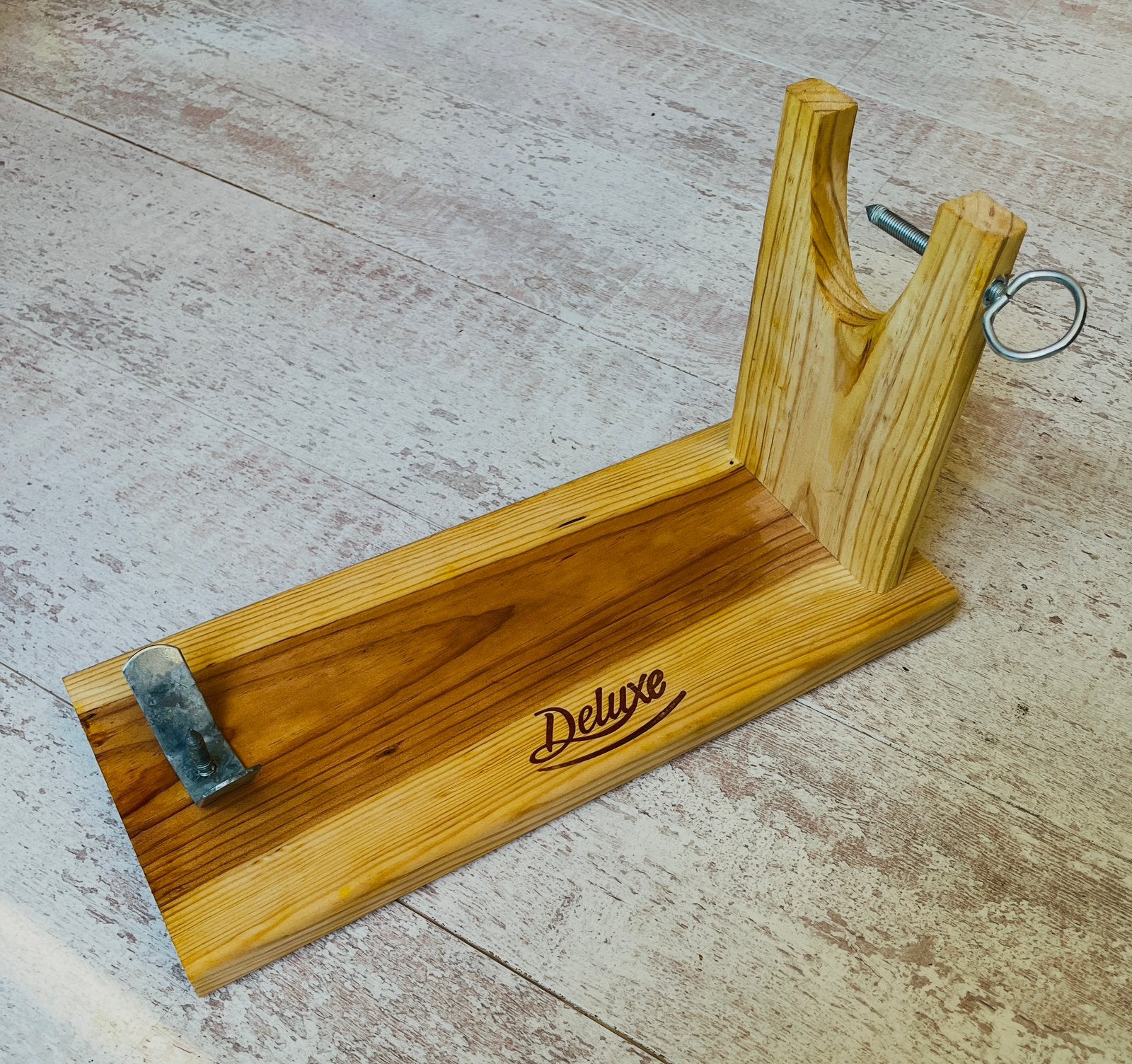 Spaanse Quttin Deluxe Houten Hamhouder - Compleet, Overige typen, Hout, Geel, Ophalen of Verzenden