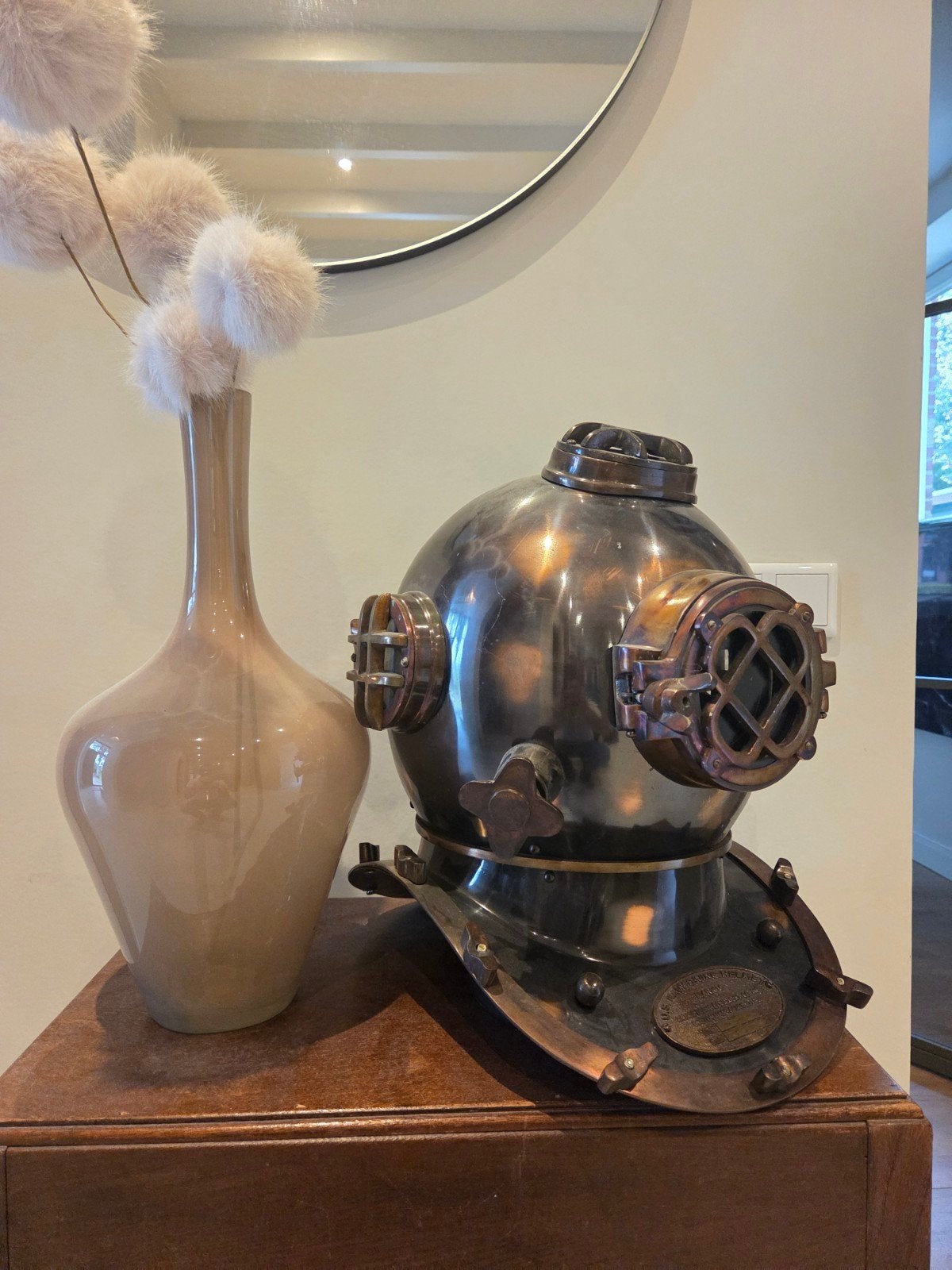 US Navy Duikhelm Mark V - Morse Diving Equipment Co., Ophalen of Verzenden