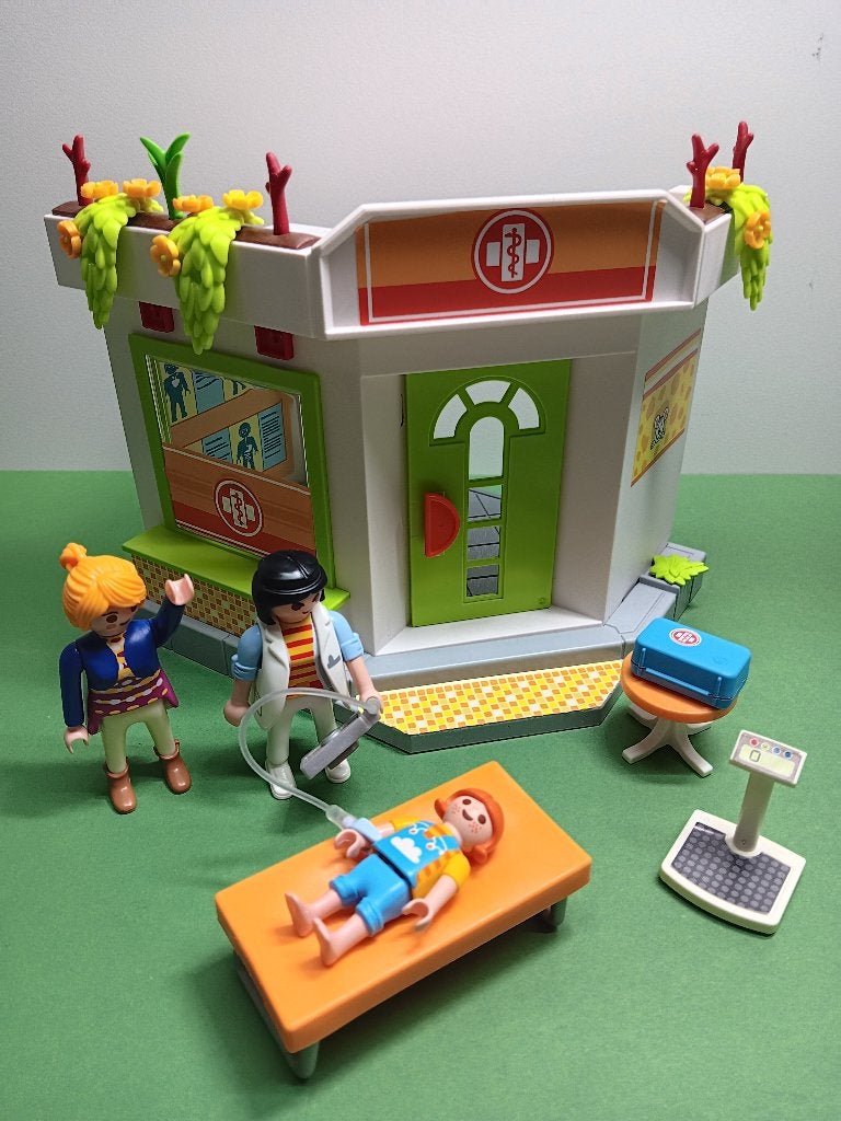 Playmobil Ziekenhuis Unit #15. Dokter post. Poppetjes 9,95, Verzenden, Gebruikt, Complete set