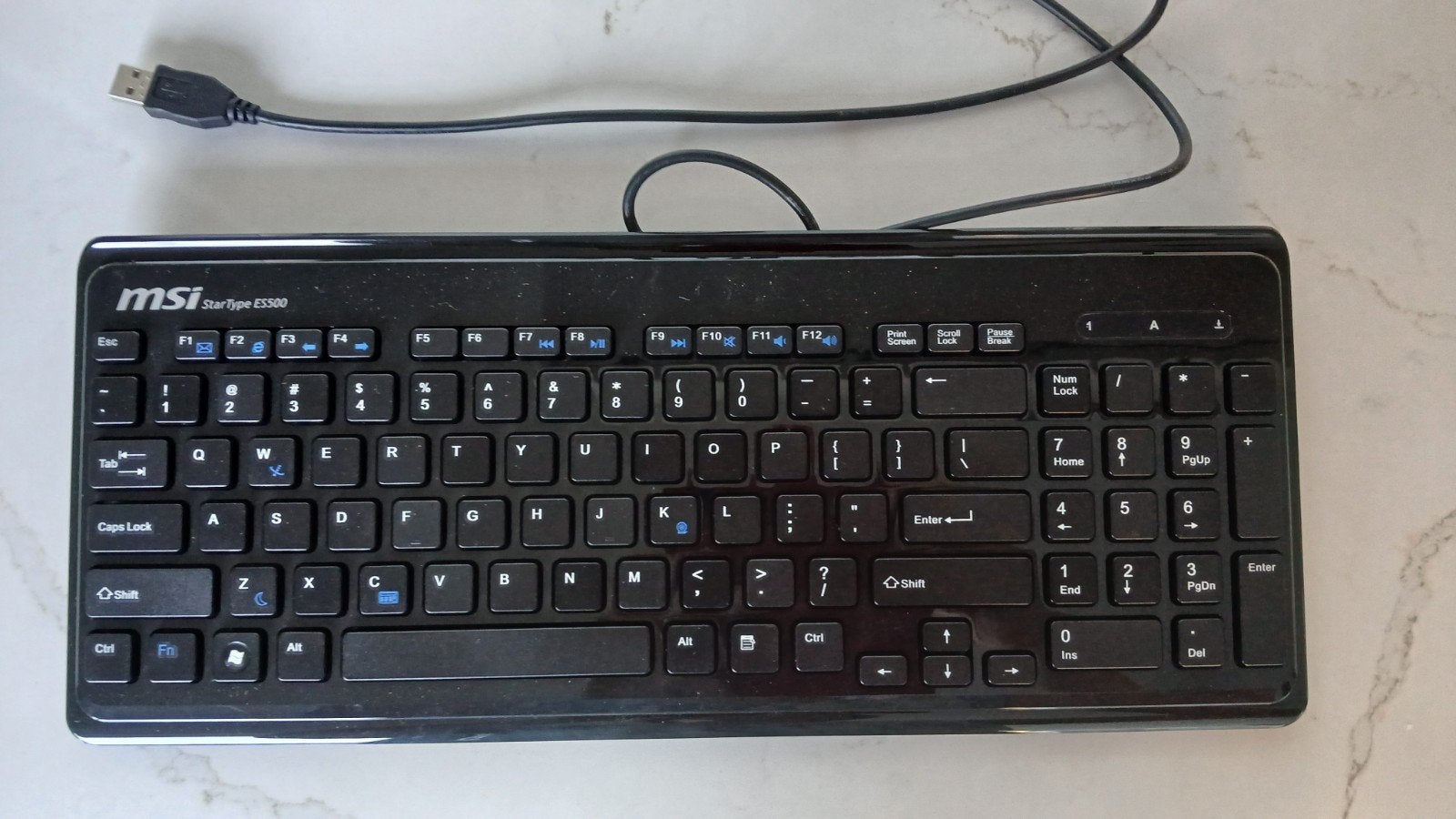 Nieuw MSI StarType ES500 Bedraad Toetsenbord - Qwerty, Ophalen, MSI, Nieuw, Multimediatoetsen