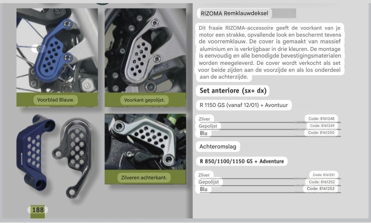 Remklauwkap achter BMW GS 850/1100/1150 - Wunderlich, Ophalen of Verzenden