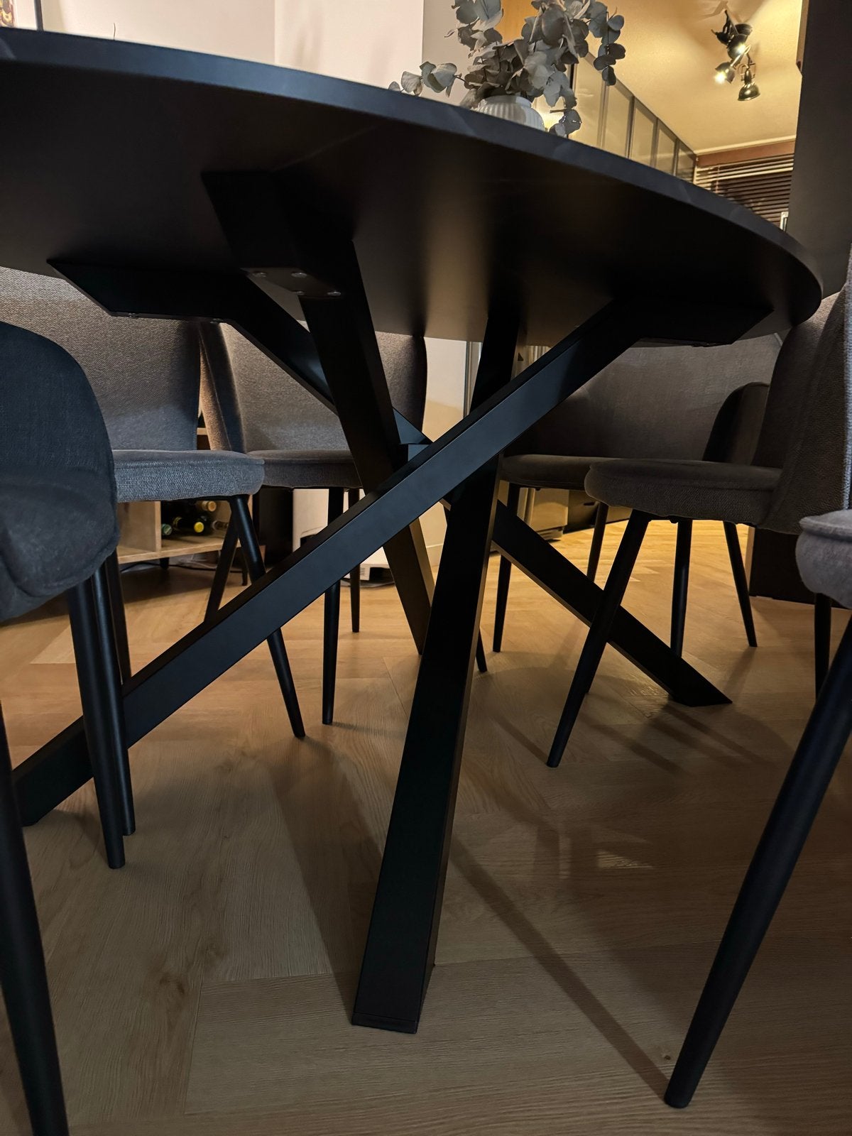 IKEA MARIEDAMM Eettafel (Zwart marmer effect - 180x100 cm), Huis en Inrichting, Ophalen, Overige materialen, 50 tot 100 cm, Zo goed als nieuw