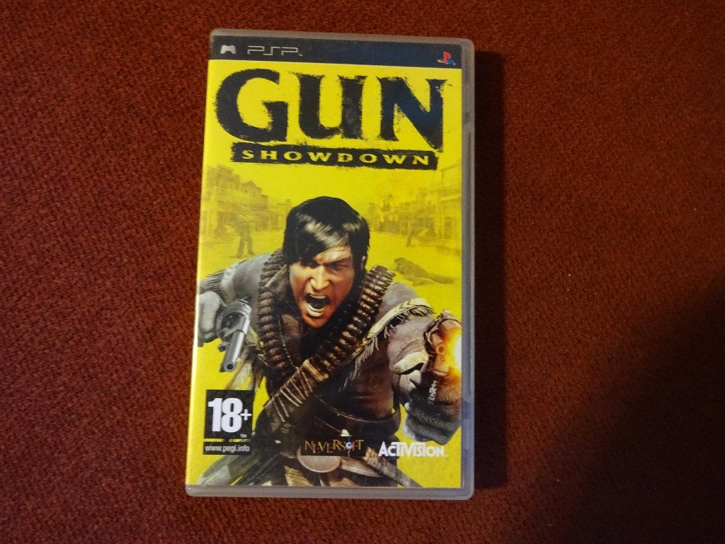 PSP Gun Showdown , Sony Playstation Portable game, Gebruikt, Vanaf 18 jaar, Shooter, 2 spelers