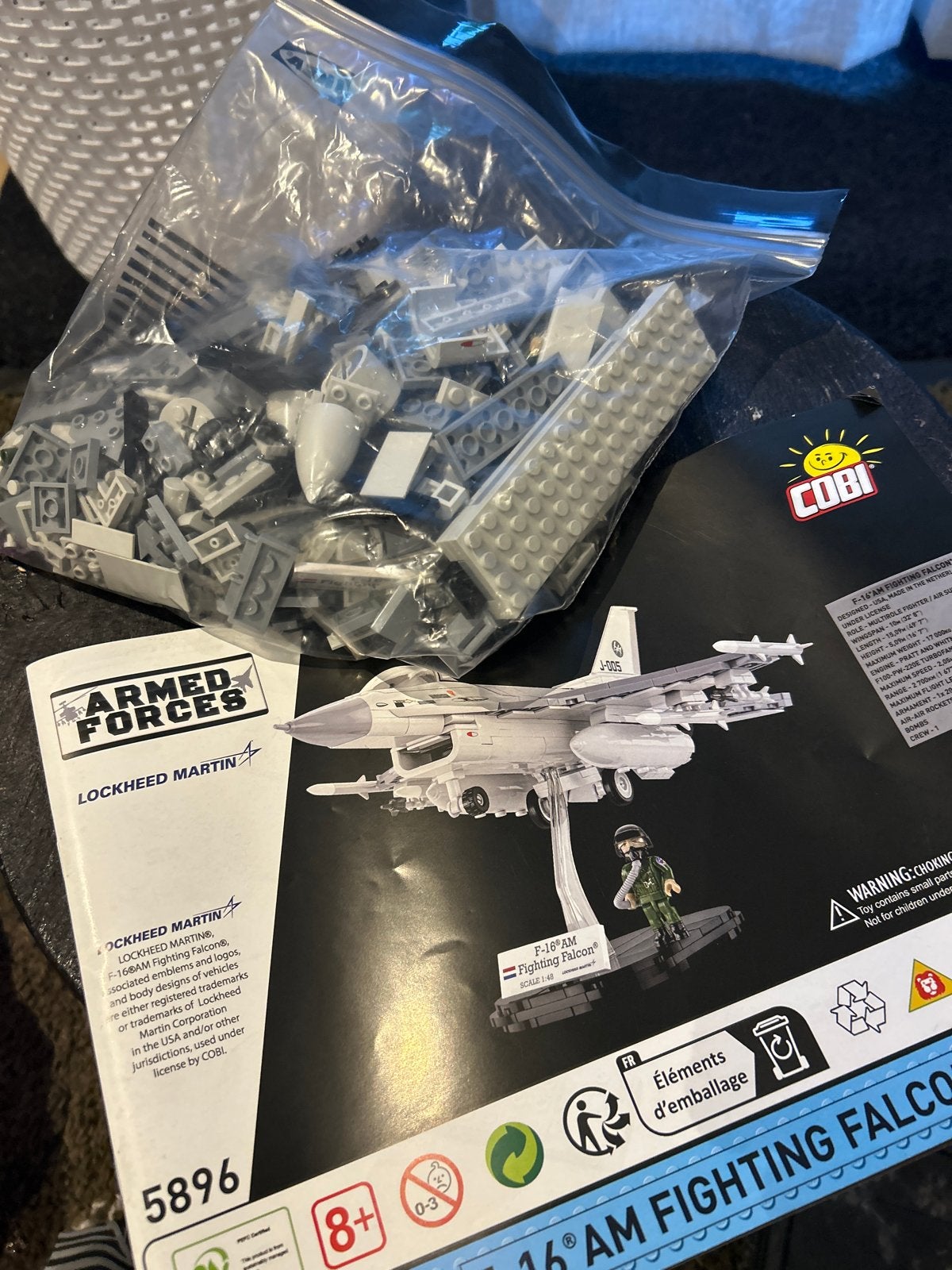 COBI F-16 AM Fighting Falcon bouwset, Ophalen of Verzenden, Zo goed als nieuw, Overige merken