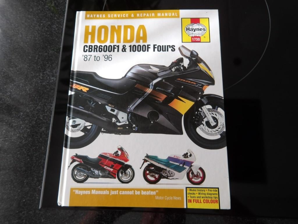 werkplaatshandboek Honda CBR600F1 & 1000F Fours '87 to '96, Verzenden, Honda