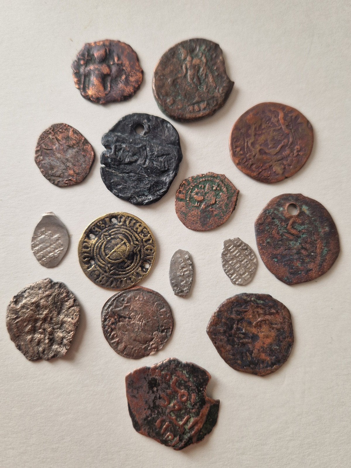 Antieke Munten: Romeins, Russisch, Ottomaans (vanaf 212, Ophalen of Verzenden, Rusland, Setje, Zilver