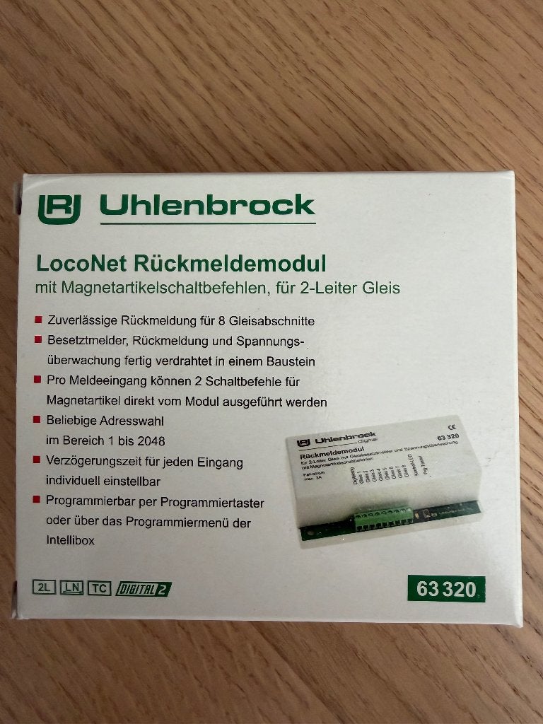 3 stuks Uhlenbrock Terugmelder 63340 Nieuw in orig. verp., Hobby en Vrije tijd, Modeltreinen | H0, Overige merken, Gelijkstroom