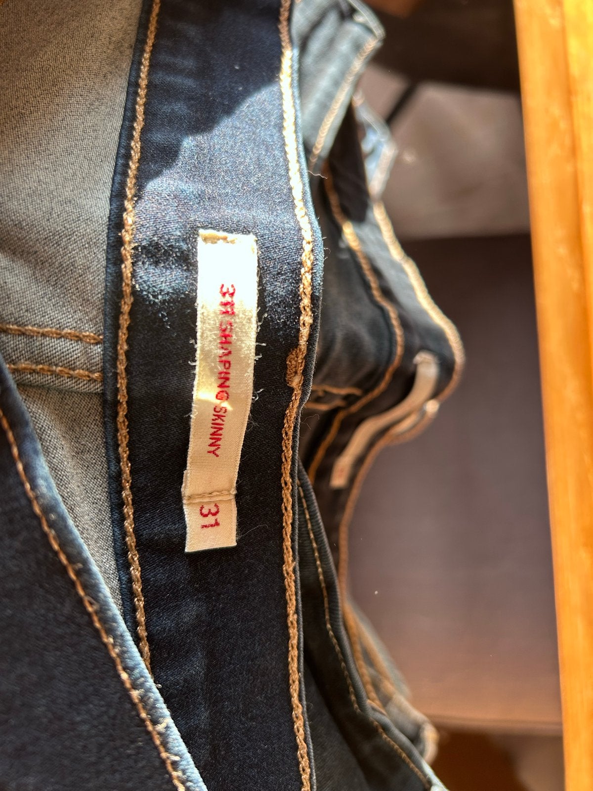 Levi's Premium 311 Shaping Skinny Jeans W31 L30, Kleding | Dames, Ophalen of Verzenden, Zo goed als nieuw, Blauw, W30 - W32 (confectie 38/40)