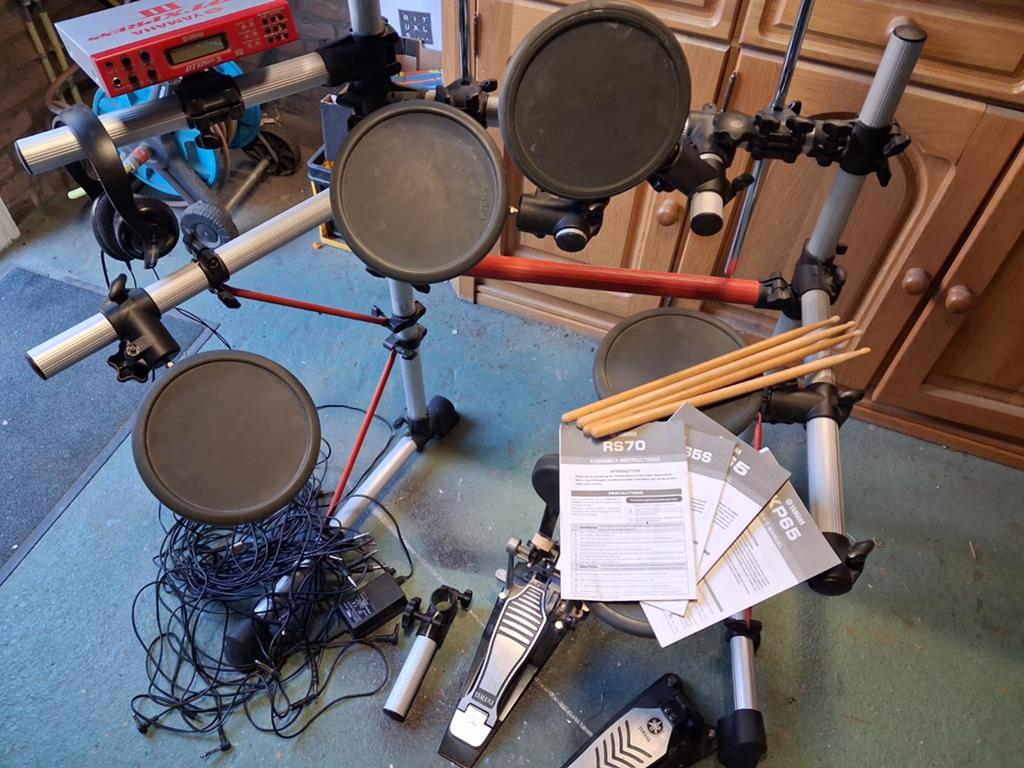 Yamaha DTXpress III Elektronisch Drumstel met Accessoires, Muziek en Instrumenten, Ophalen of Verzenden, Gebruikt, Yamaha, Elektronisch