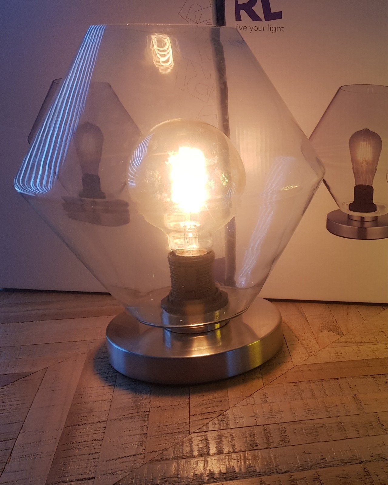 NU OF NOOIT!! 55 stuks trento tafellampen -Nieuw!-, Ophalen, Nieuw, Glas