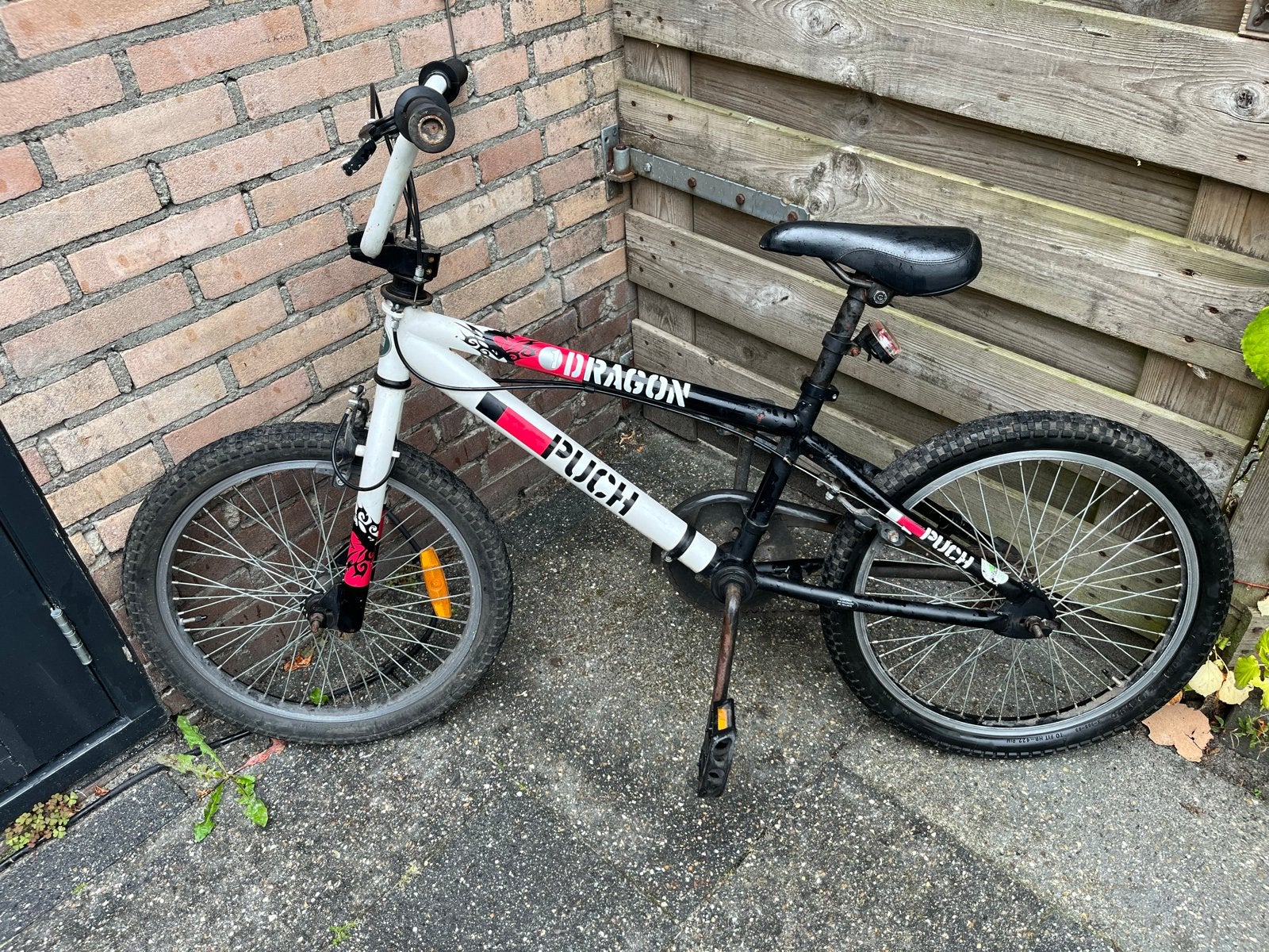 Puch Dragon BMX-fiets - 20 inch, Fietsen en Brommers, Ophalen, Staal, Velgrem, Voetsteunen