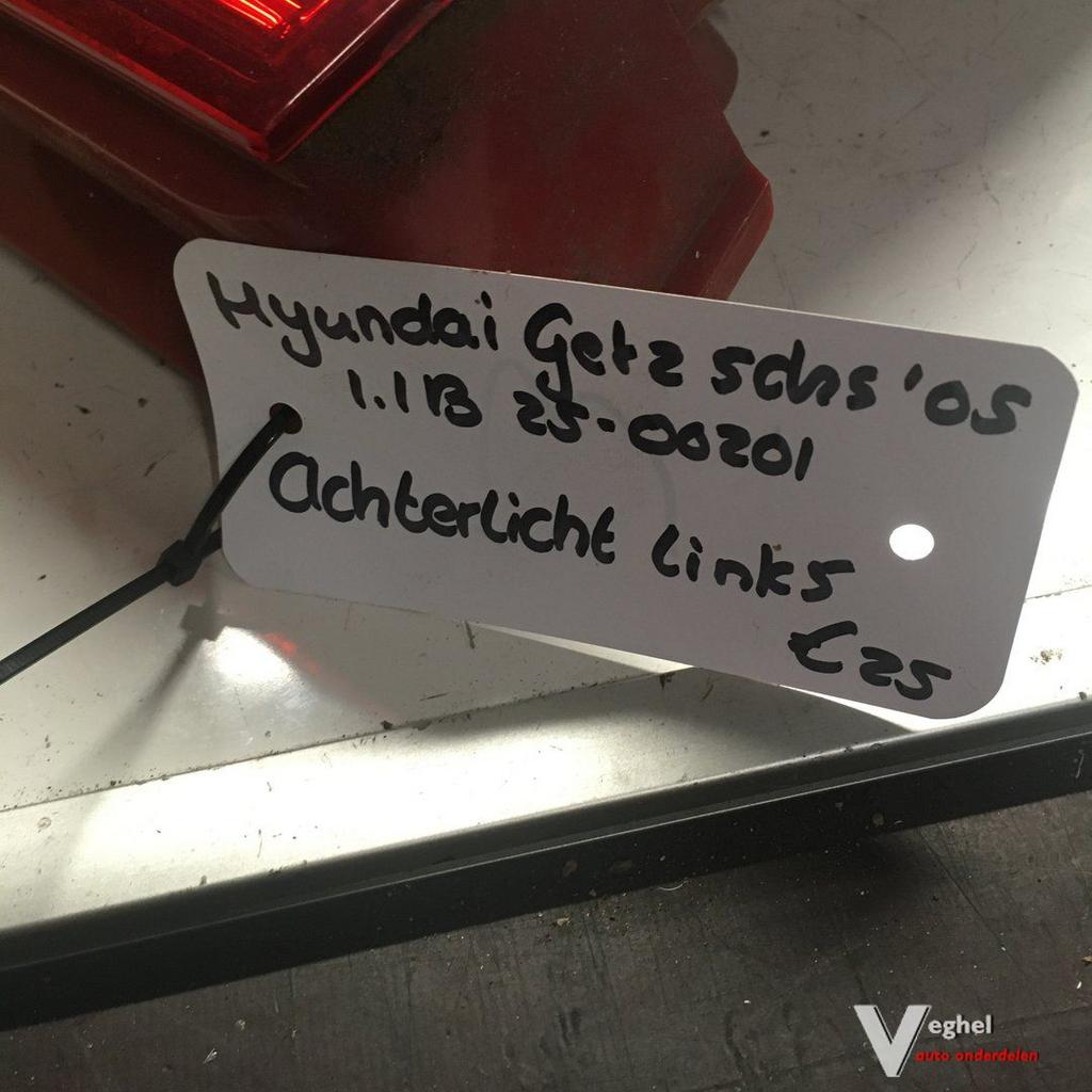 Hyundai Getz 5drs 1.1B 2005 2500201  Achterlicht Links, Gebruikt, -, -, Ophalen of Verzenden