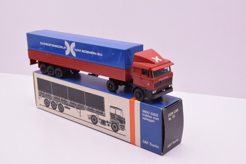 DAF 2800  ''  Wim Bosman Transport  ''  Lion Car, Ophalen of Verzenden, Zo goed als nieuw, Bus of Vrachtwagen, Lion Toys