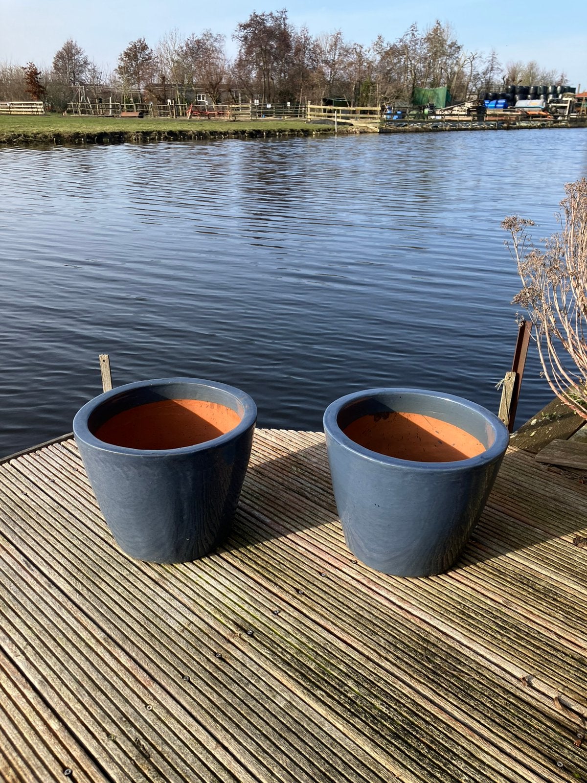 Bloempot groot per stuk, Ophalen, Steen, Minder dan 60 cm, Rond