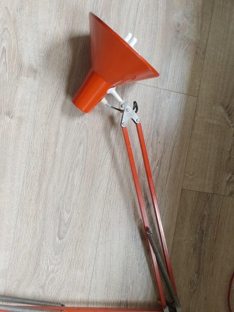 Vintage Oranje Jaren 70 Bureaulamp Incompleet/Lamp/Vintage, Huis en Inrichting, Lampen | Tafellampen, Ophalen, Bureaulamp, Gebruikt