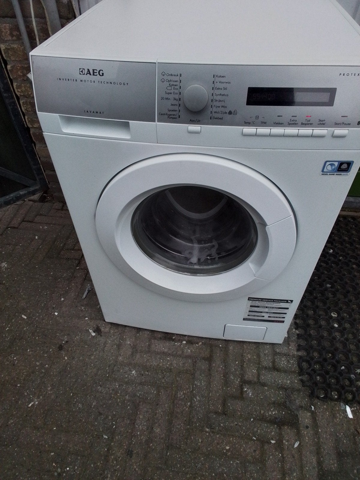 Aeg wasmachine 8 kg 1400 toeren, 6 tot 8 kg, Ophalen, 1200 tot 1600 toeren, 85 tot 90 cm