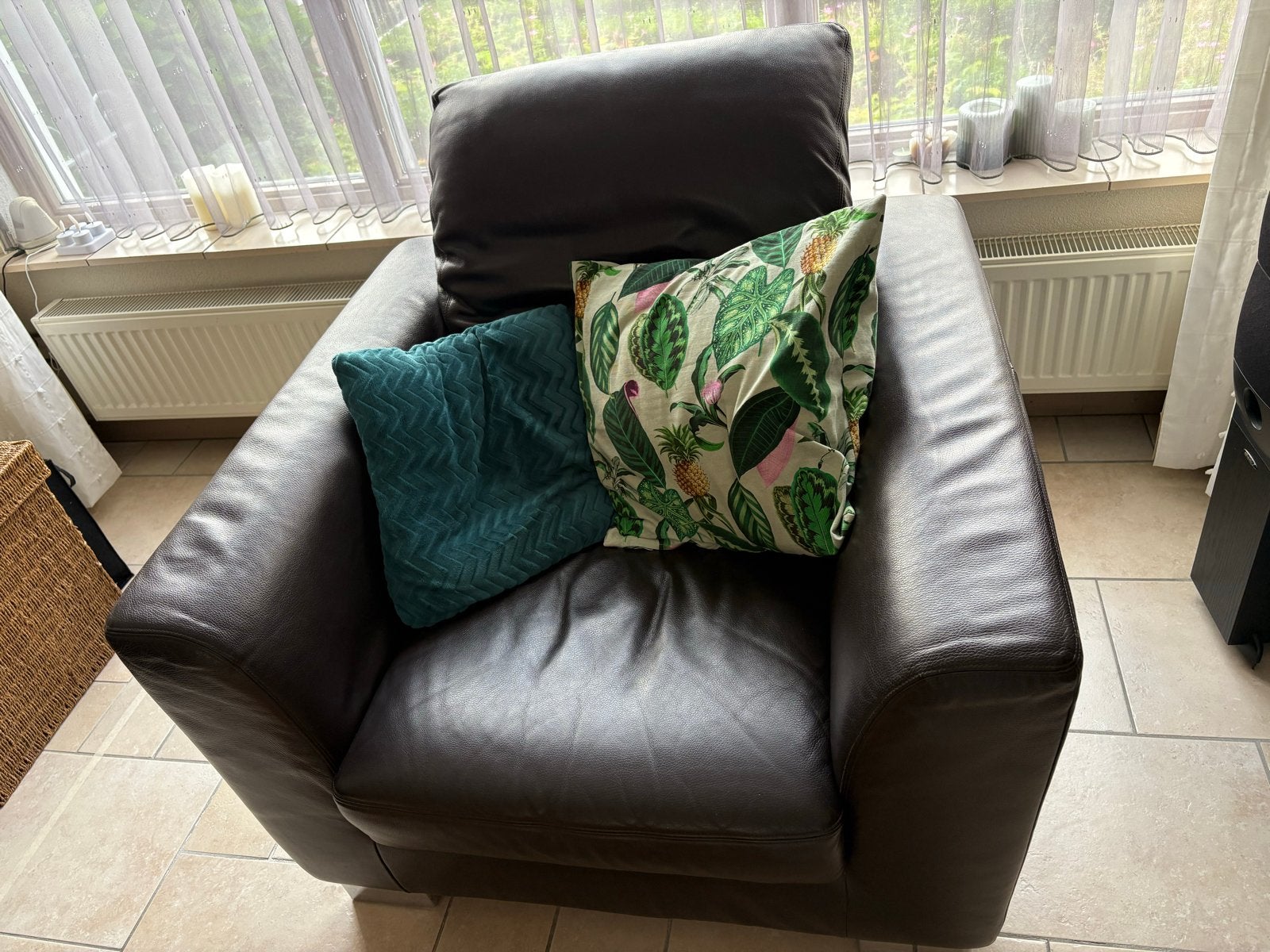 2x fauteuil echt leer donkerbruin verstelbaar Montel nieuw, Ophalen, Nieuw, 50 tot 75 cm, Leer