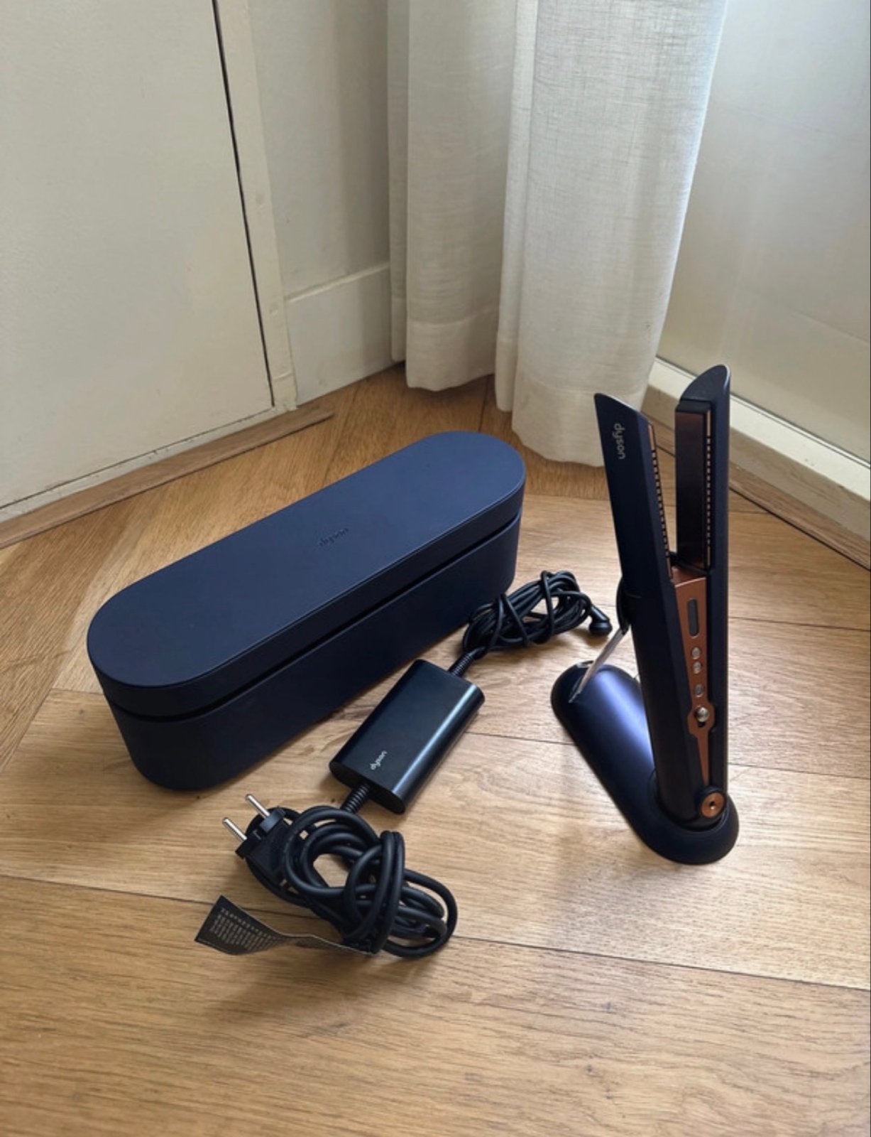dyson corrale - straightener (prussian blue/rich copper), Ophalen of Verzenden, Zo goed als nieuw, Haarverzorging