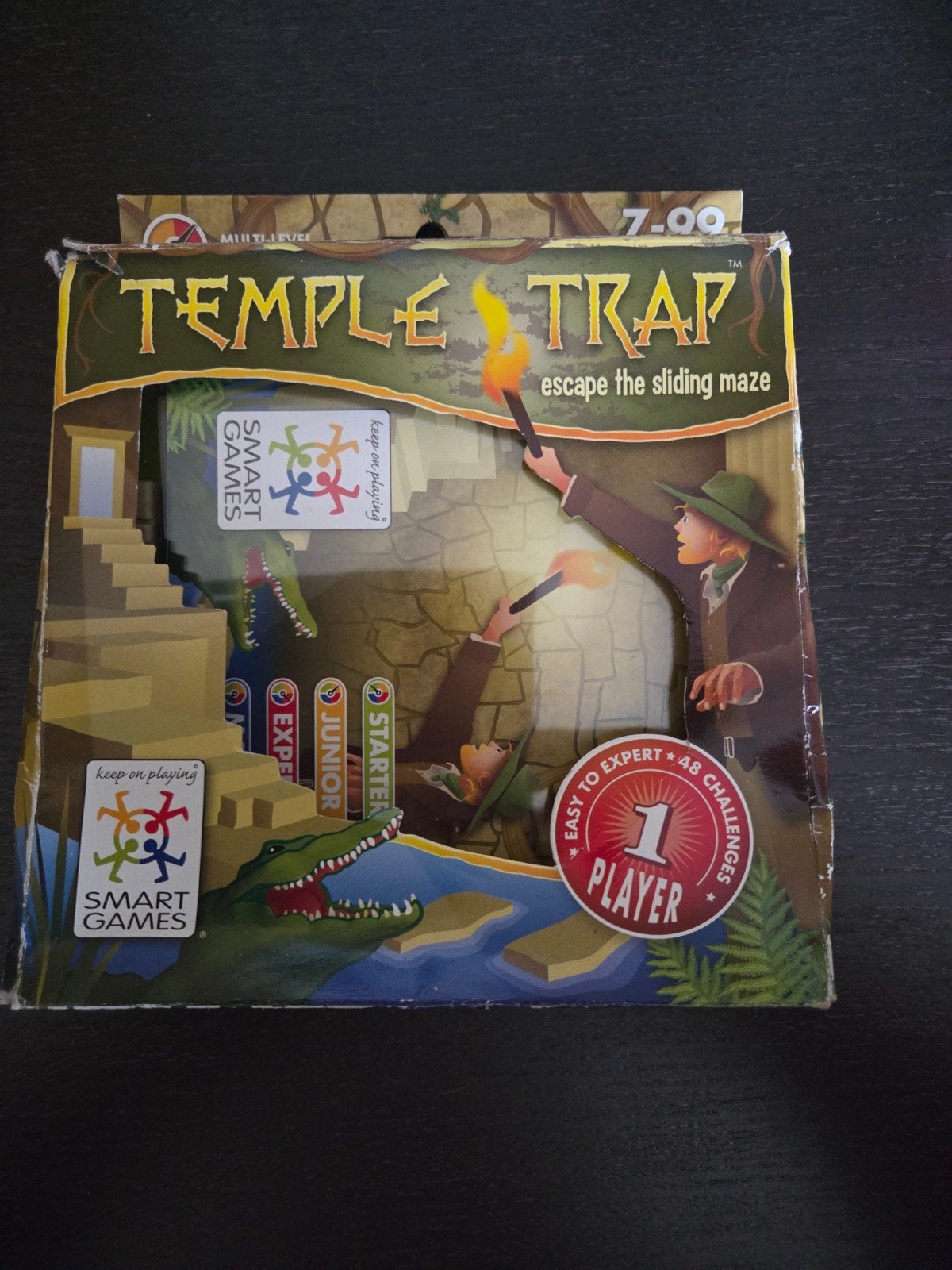 Temple Trap SmartGames - Ontsnap uit het Schuivende Doolhof, Een of twee spelers, SmartGames, Ophalen of Verzenden, Zo goed als nieuw