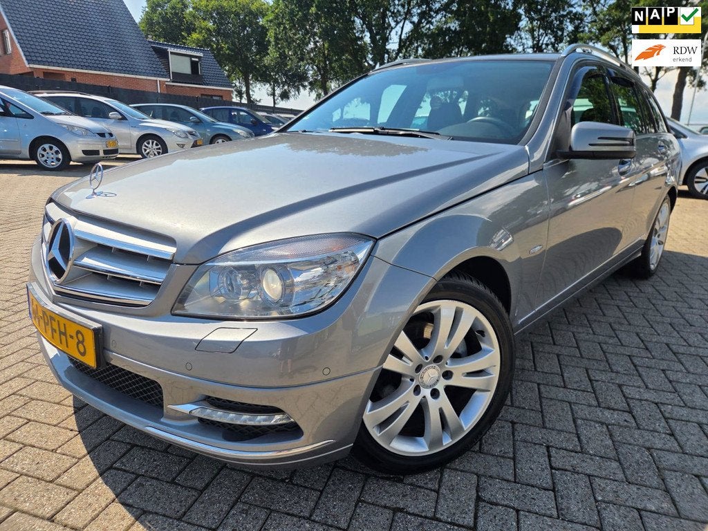 Mercedes-Benz C-klasse Estate 180 CGI BlueEFFICIENCY Busines, Auto's, Mercedes-Benz, Euro 5, Achterwielaandrijving, Zwart, Handgeschakeld