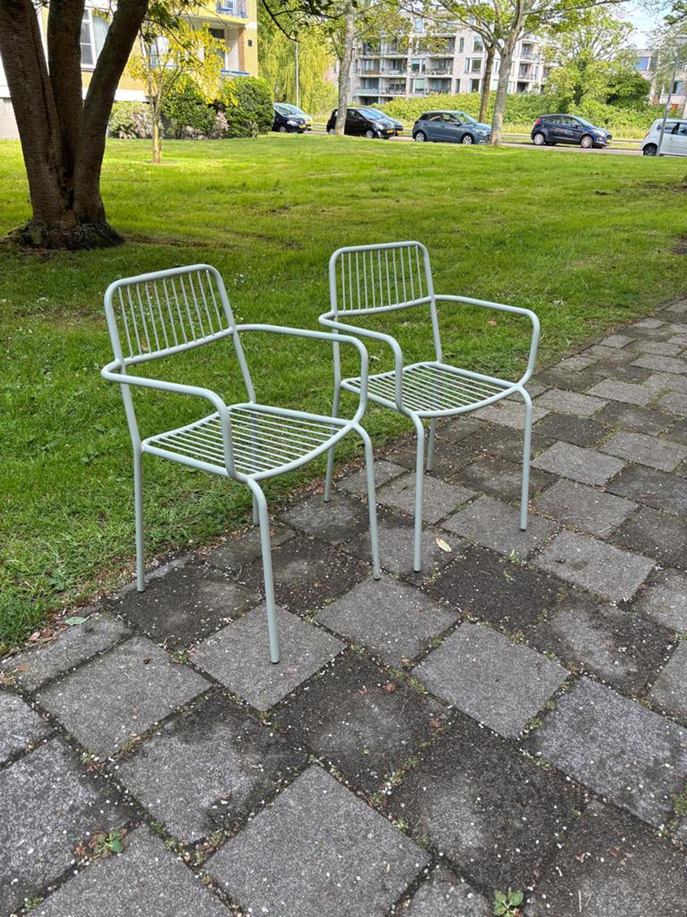Sklum stoelen bistro, Tuin en Terras, Tuinstoelen, Ophalen, Zo goed als nieuw, Metaal