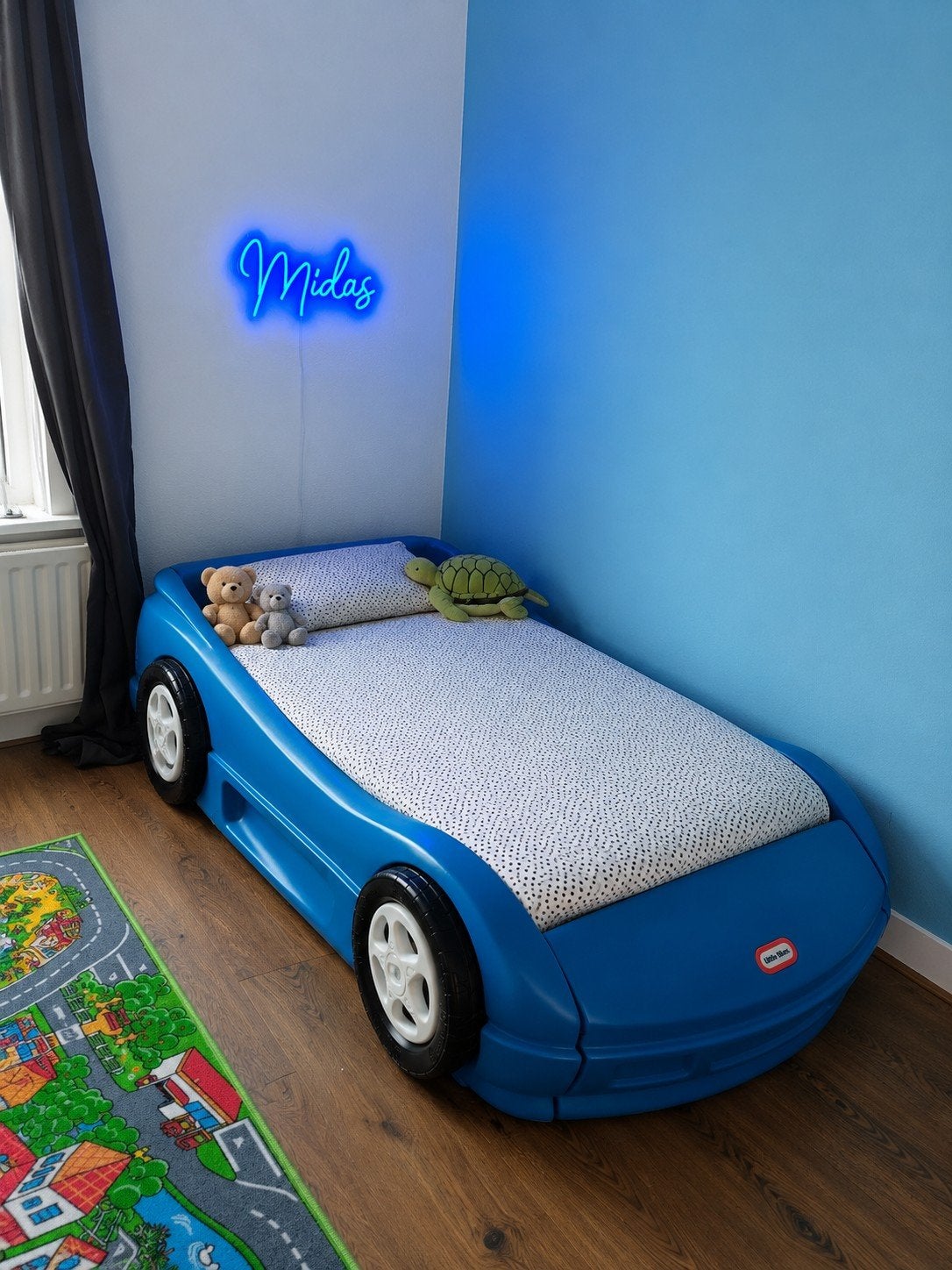 Little tikes race autobed auto bed peuter bed, Ophalen, Gebruikt, 70 tot 85 cm, 140 tot 160 cm