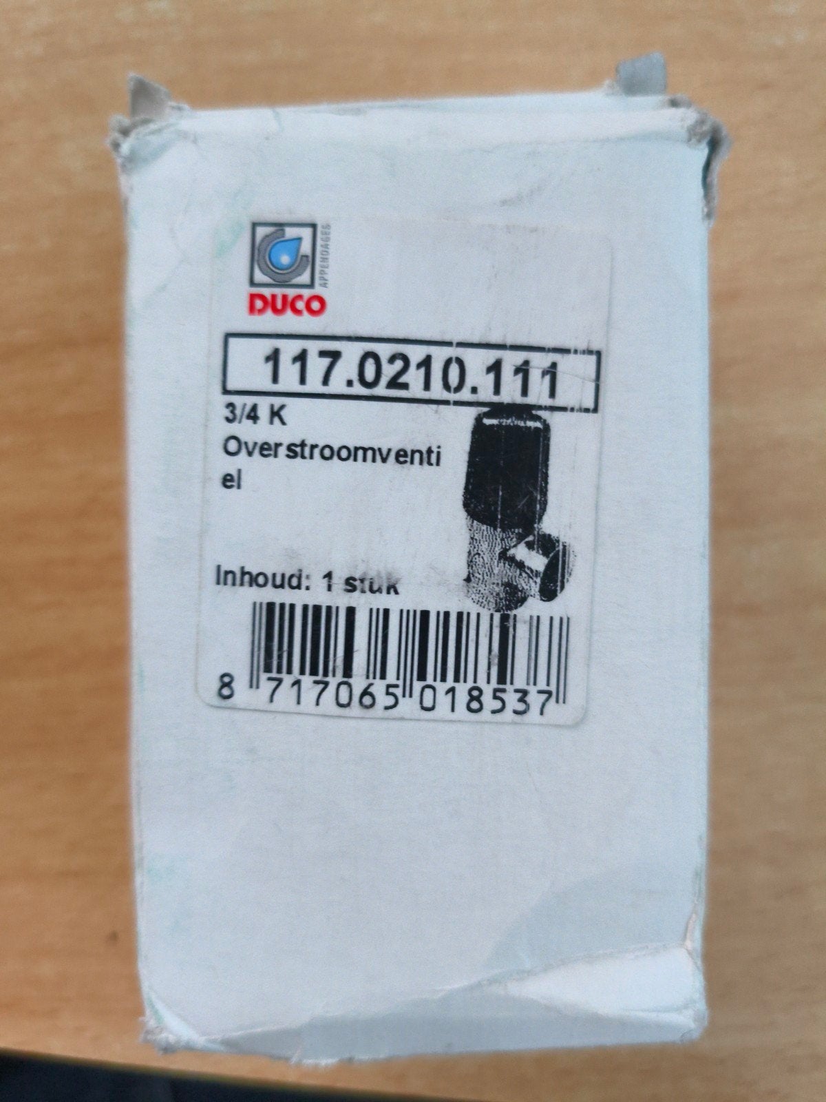 Duco drukverschil ventiel 3/4 KO, Ophalen of Verzenden, Nieuw, Onderdeel